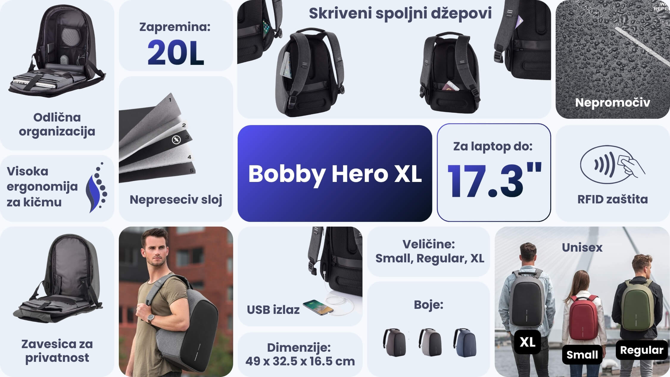 bobby hero xl laptop ranac karakteristike xd design